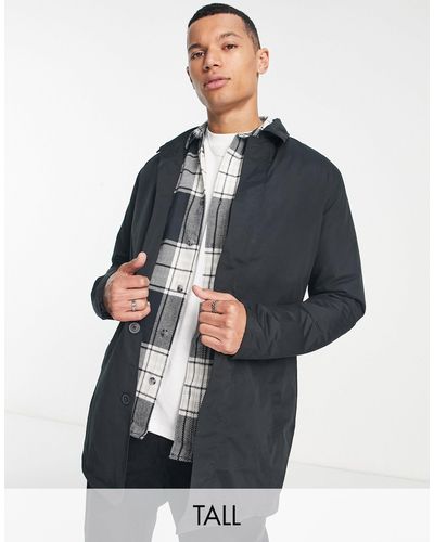 French Connection Tall Lined Classic Mac Jacket - Blue