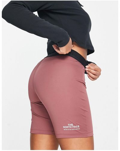 The North Face – training – knappe shorts - Pink