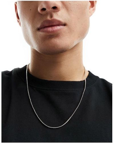 ASOS Small Flat Link Neck Chain - Black