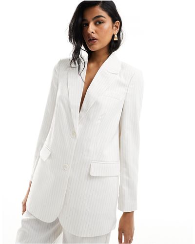 ONLY Loose Fit Blazer Co-ord - White