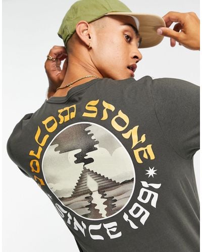 Volcom Stone Portal - T-shirt Met Print Op - Zwart