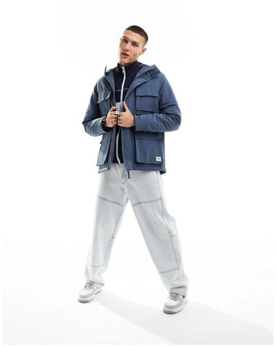 Lee Jeans Parka fonctionnelle à capuche et poches - moyen - Bleu
