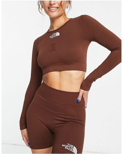 The North Face Training Seamless Performance Long Sleeve Top - Brown
