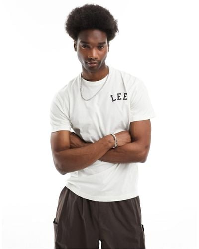 Lee Jeans Chest Arc Logo Relaxed Fit T-shirt - White