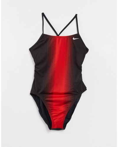 Nike Cut-out One-piece Costume - Red