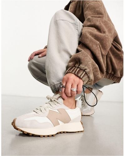 New Balance 327 Trainers - Natural
