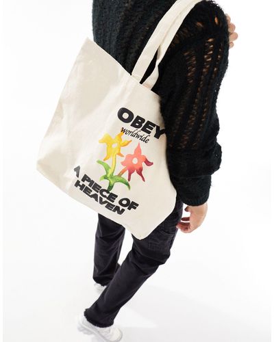 Obey Bolso tote a piece of heaven - Negro
