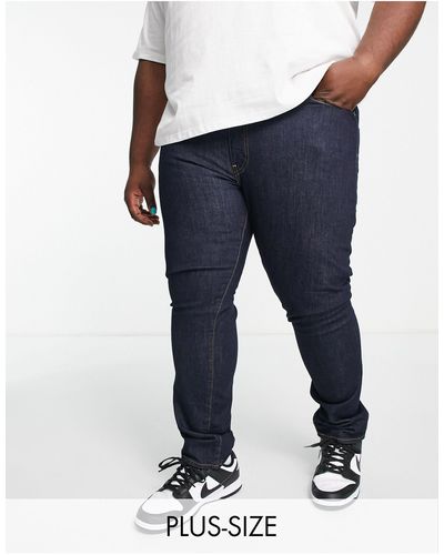 Levi's Big & tall - 512 - jeans slim affusolati blu navy