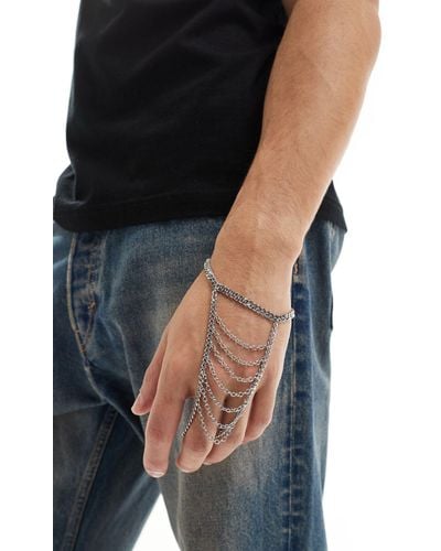 ASOS Chain Hand Harness - Black