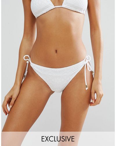 DORINA Crochet Bikini Bottom - White