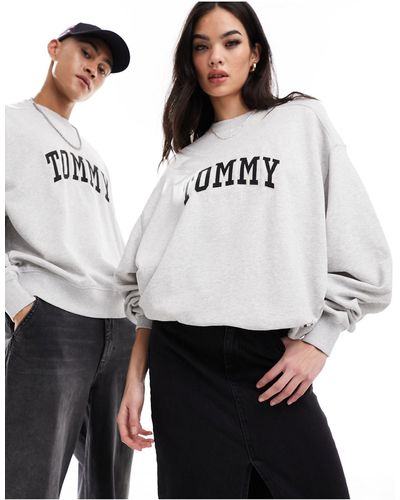 Tommy Hilfiger Unisex Varsity Sweatshirt - Grey
