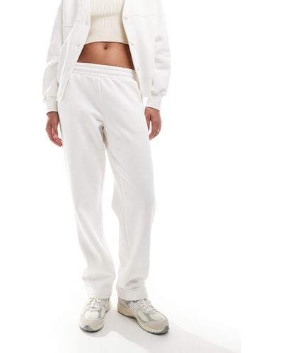 The Couture Club Relaxed Wide Leg Trackies - White