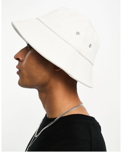 SVNX Cotton Canvas Bucket Hat - White