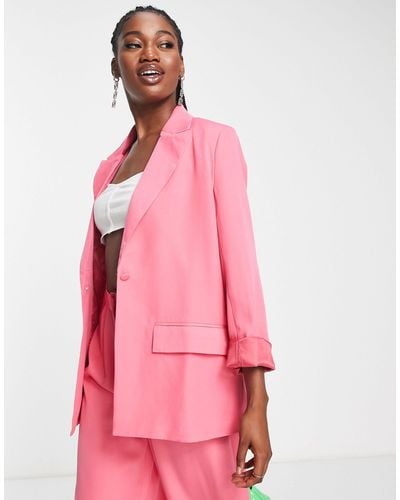 In The Style Oversized Blazer Co-ord - Pink