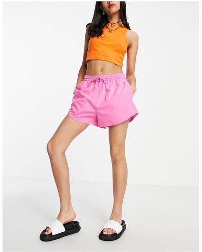 Weekday Cotton Shorts - Pink