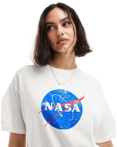 ASOS Oversized T-shirt With Nasa Licence Graphic - Blue