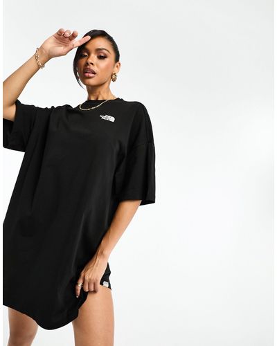 The North Face Vestido estilo camiseta simple dome - Negro