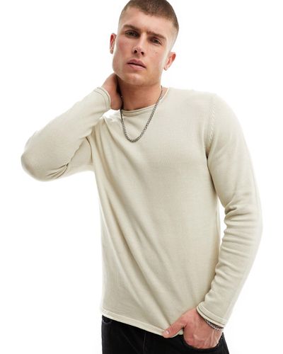Only & Sons Crew Neck Jumper - Natural