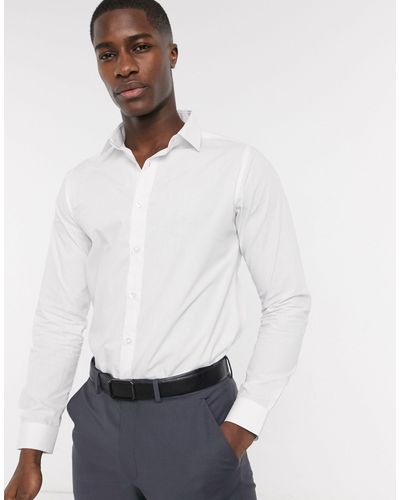 Bolongaro Trevor Klassiek Slim-fit Overhemd - Wit