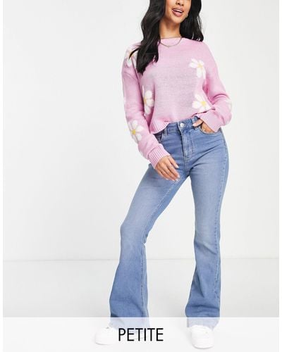 Pieces peggy High Waisted Flared Jeans - Blue