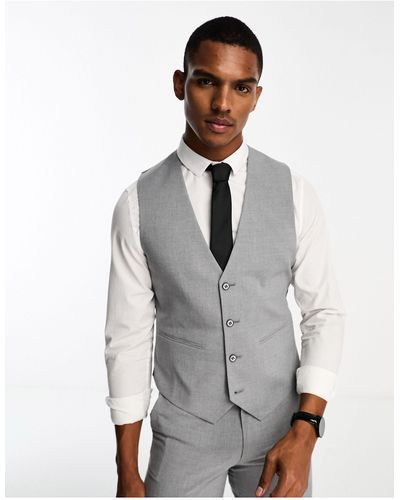 ASOS Slim Suit Waistcoat - Grey