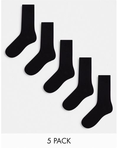 ASOS 5 Pack Ankle Socks - White