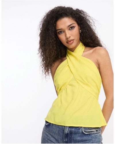 French Connection Halterneck Top - Yellow