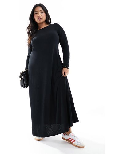 Yours Jersey Maxi Dress - Black