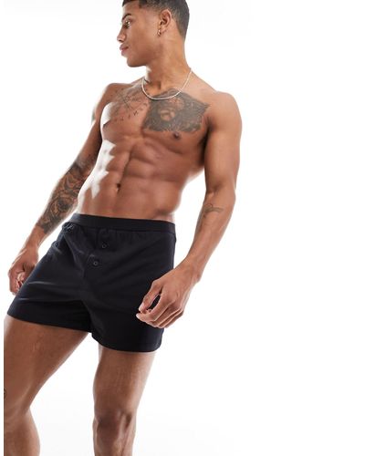 ASOS Single Jersey Boxers - Black