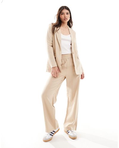 Vero Moda Tailored Mix And Match Blazer Co-ord - Natural