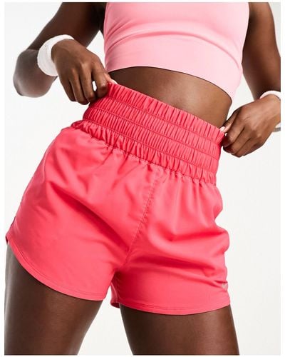 Nike One Dri-fit High Rise 3 Inch Shorts - Pink