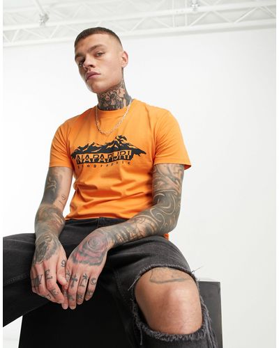 Napapijri Racing - T-shirt - Oranje