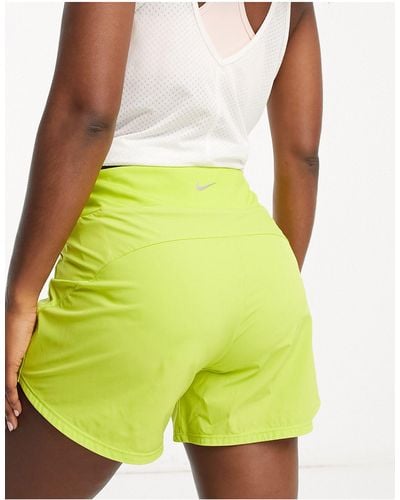 Nike Bliss Dri-fit 5 Inch Shorts - Yellow