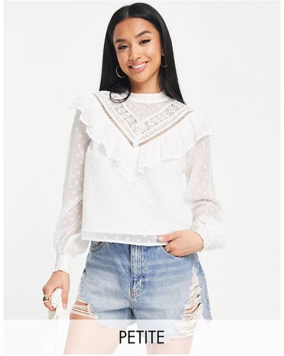 Miss Selfridge Blusa color - Blanco