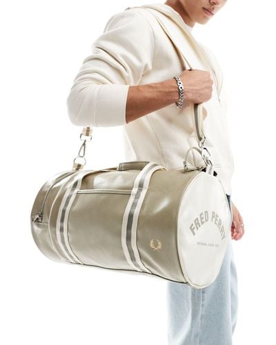 Fred Perry Classic Barrel Bag - White
