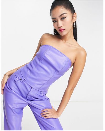 Vero Moda Top morado palabra