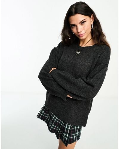 Weekday Annie Knitted Sweater - Black