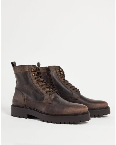 River Island Chunky Boots - Brown
