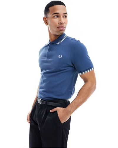 Fred Perry Twin Tipped Polo - Blue