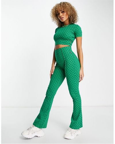 Fila Retro Flare Trousers - Green
