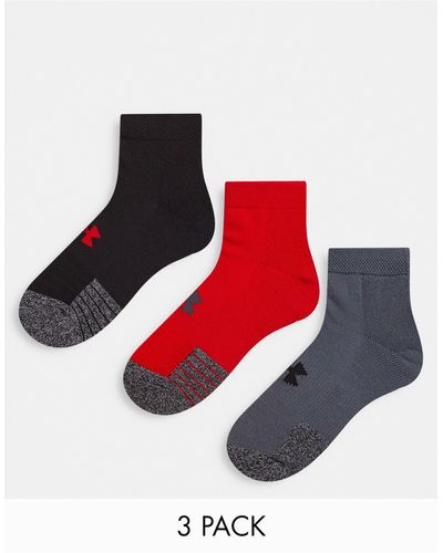 Under Armour – heatgear – 3er-pack niedrige socken - Mehrfarbig