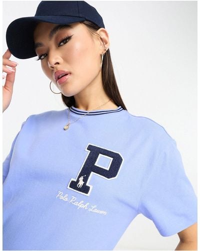 Polo Ralph Lauren Collaboration exclusive x asos - t-shirt à logo - Bleu