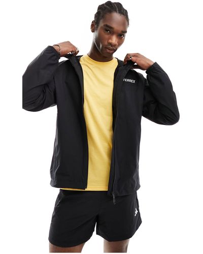 adidas Originals Adidas - terrex - giacca impermeabile nera per sport all'aperto - Nero