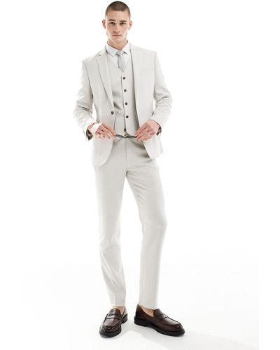 ASOS Slim Suit Trousers - White