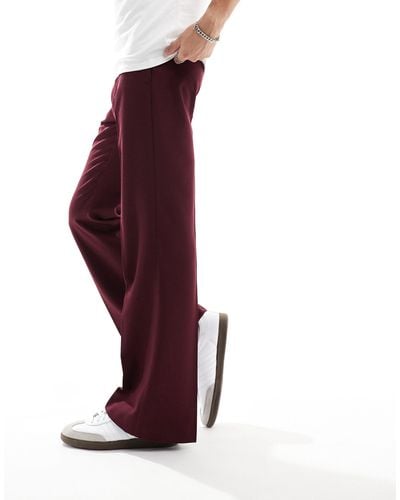 ASOS Smart Fla Trousers - Purple