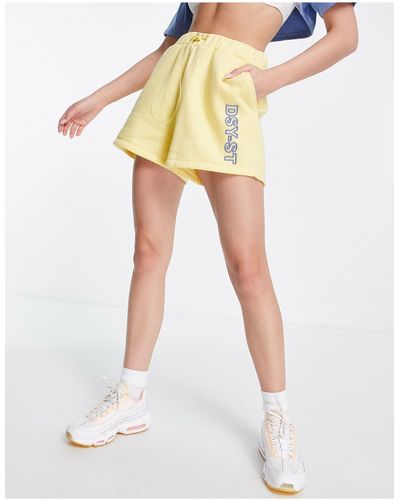 Daisy Street Active - pantaloncini da jogging gialli e blu - Bianco