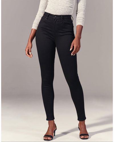Abercrombie & Fitch High Rise Skinny Jean - Black