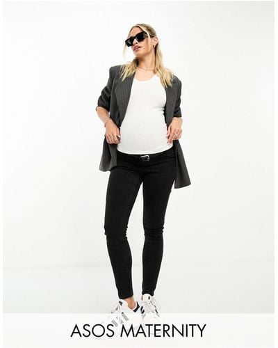 ASOS Asos Design Maternity Skinny Jean - White