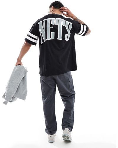 KTZ Brooklyn Nets Back Graphic T-shirt - Black