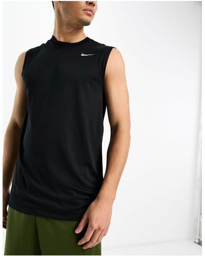 Nike Camiseta sin mangas negra dri-fit - Negro